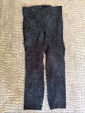 lululemon athletica Black Speckle-Print Performance Leggings